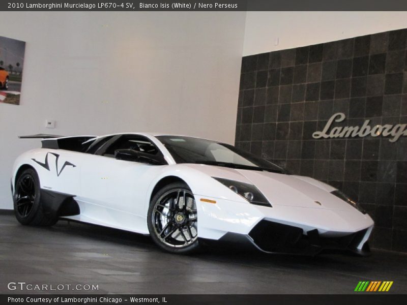 Bianco Isis (White) / Nero Perseus 2010 Lamborghini Murcielago LP670-4 SV