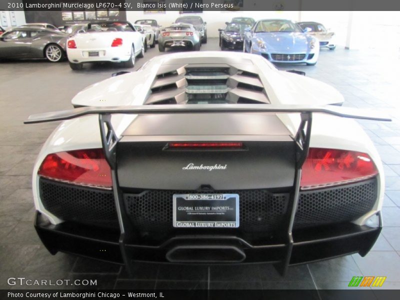 Bianco Isis (White) / Nero Perseus 2010 Lamborghini Murcielago LP670-4 SV
