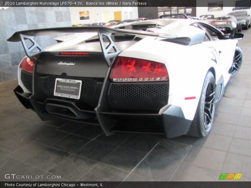 Bianco Isis (White) / Nero Perseus 2010 Lamborghini Murcielago LP670-4 SV