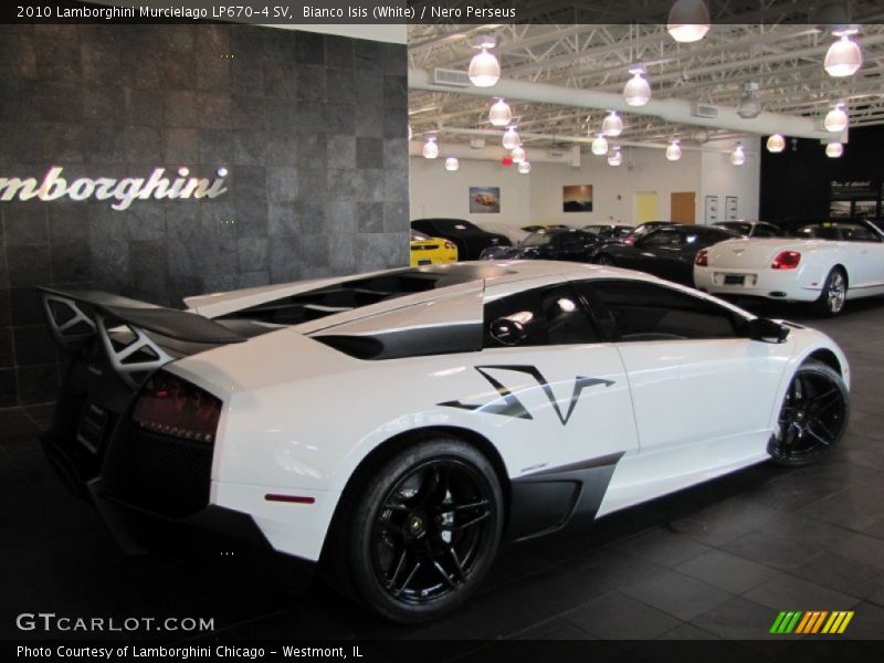Bianco Isis (White) / Nero Perseus 2010 Lamborghini Murcielago LP670-4 SV