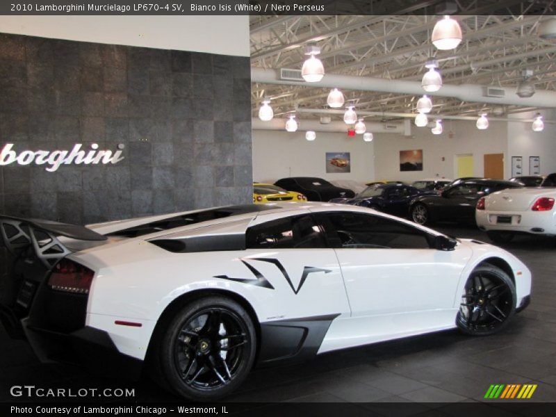 Bianco Isis (White) / Nero Perseus 2010 Lamborghini Murcielago LP670-4 SV
