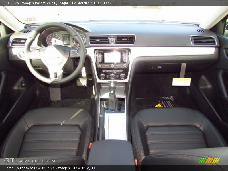 Night Blue Metallic / Titan Black 2012 Volkswagen Passat V6 SE