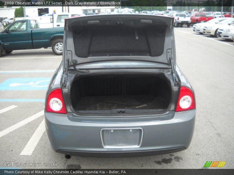 Dark Gray Metallic / Ebony/Brick 2009 Chevrolet Malibu LTZ Sedan