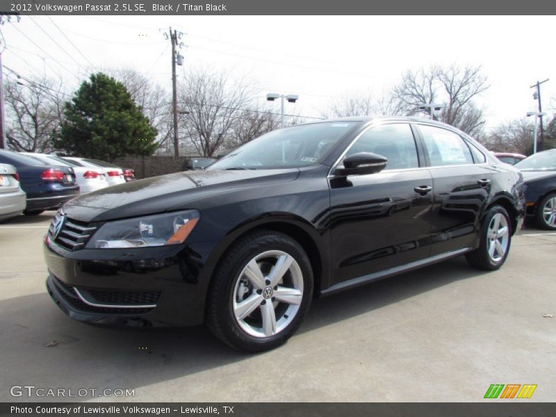 Black / Titan Black 2012 Volkswagen Passat 2.5L SE
