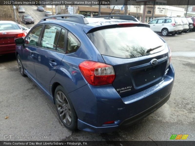 Marine Blue Pearl / Black 2012 Subaru Impreza 2.0i Sport Limited 5 Door
