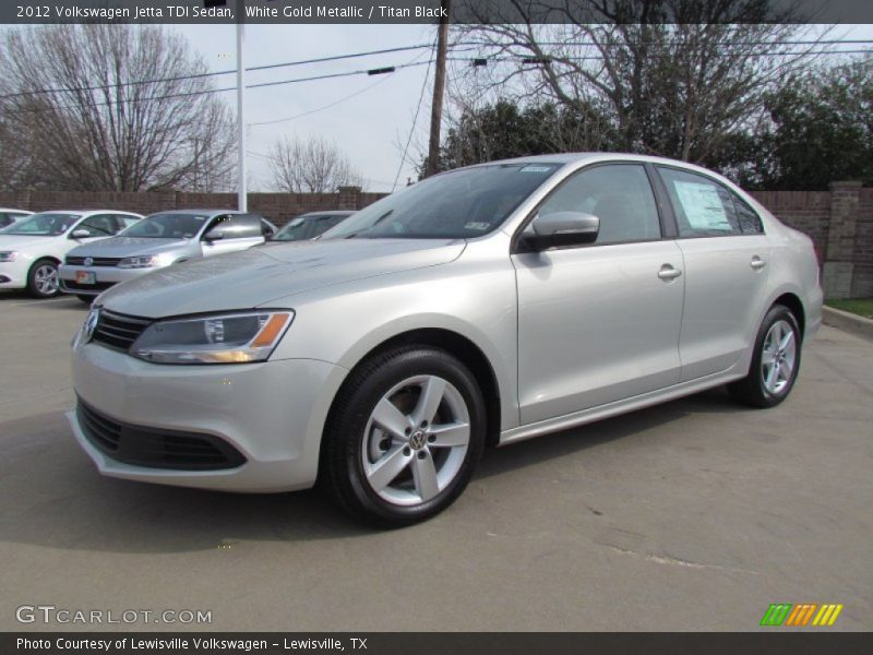 White Gold Metallic / Titan Black 2012 Volkswagen Jetta TDI Sedan