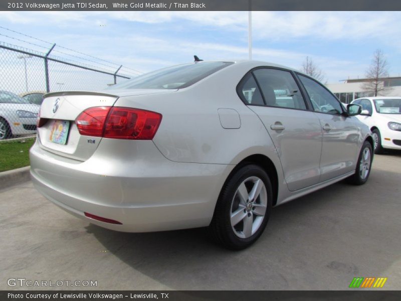 White Gold Metallic / Titan Black 2012 Volkswagen Jetta TDI Sedan