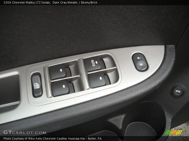 Dark Gray Metallic / Ebony/Brick 2009 Chevrolet Malibu LTZ Sedan
