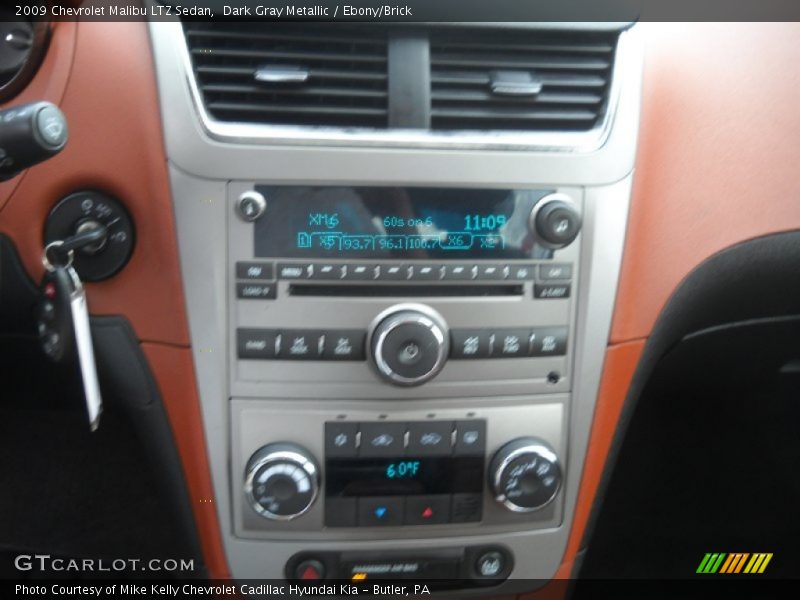 Dark Gray Metallic / Ebony/Brick 2009 Chevrolet Malibu LTZ Sedan