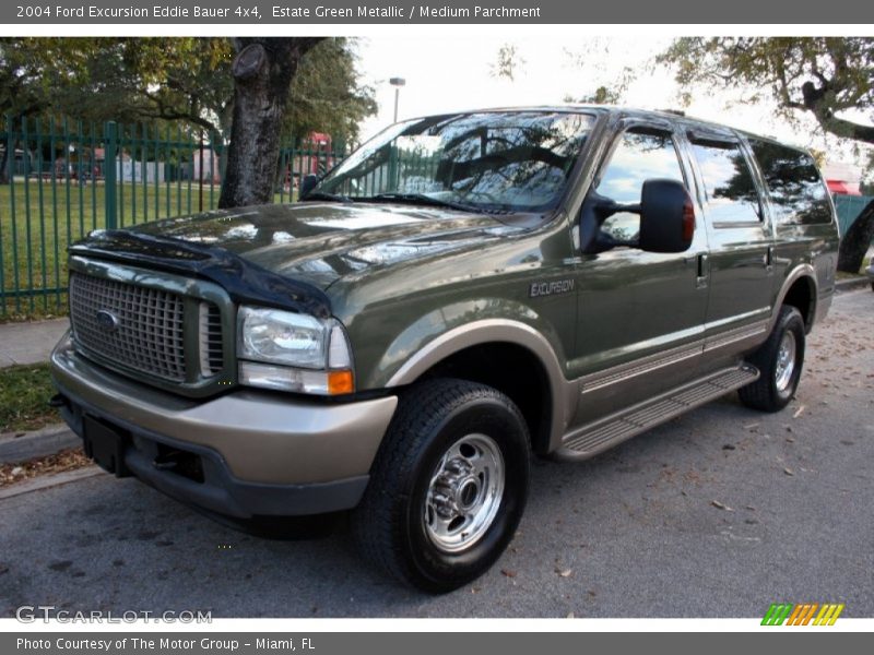 Estate Green Metallic / Medium Parchment 2004 Ford Excursion Eddie Bauer 4x4