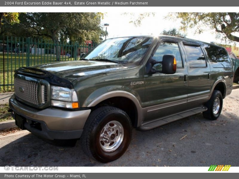 Estate Green Metallic / Medium Parchment 2004 Ford Excursion Eddie Bauer 4x4