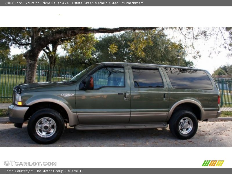 Estate Green Metallic / Medium Parchment 2004 Ford Excursion Eddie Bauer 4x4