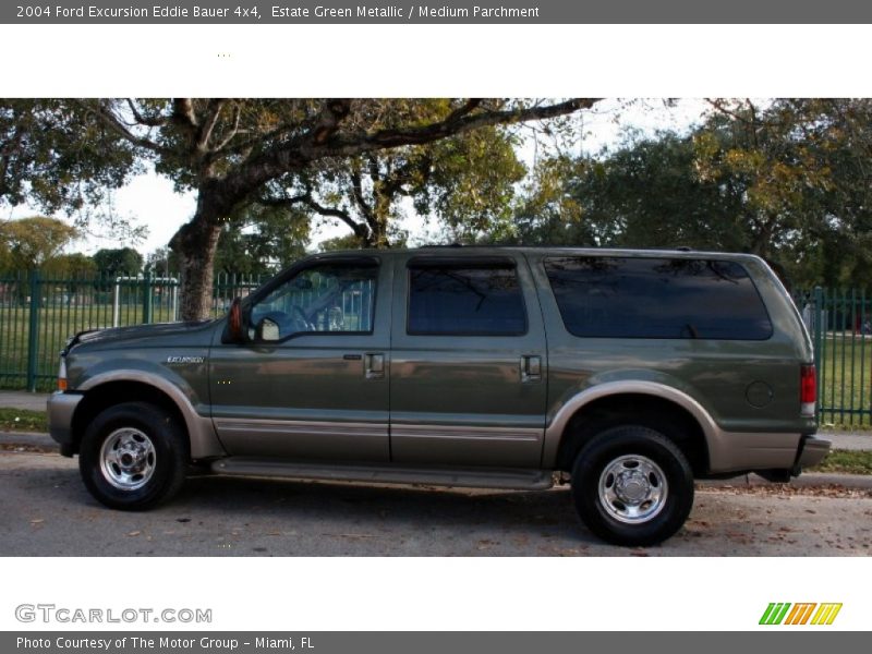 Estate Green Metallic / Medium Parchment 2004 Ford Excursion Eddie Bauer 4x4