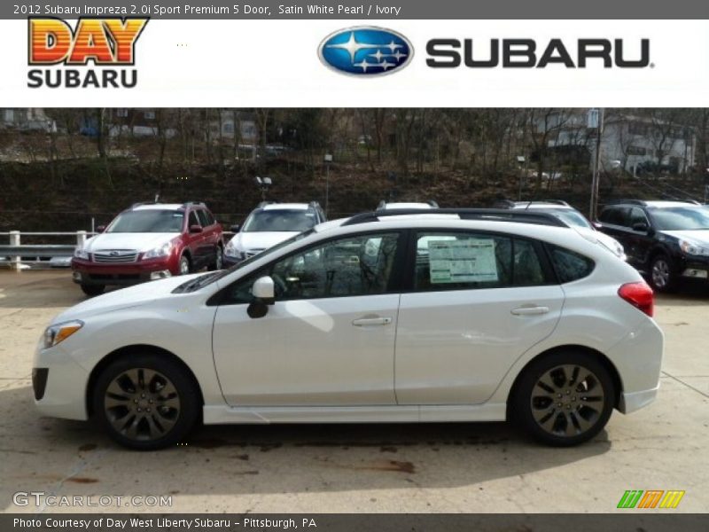 Satin White Pearl / Ivory 2012 Subaru Impreza 2.0i Sport Premium 5 Door