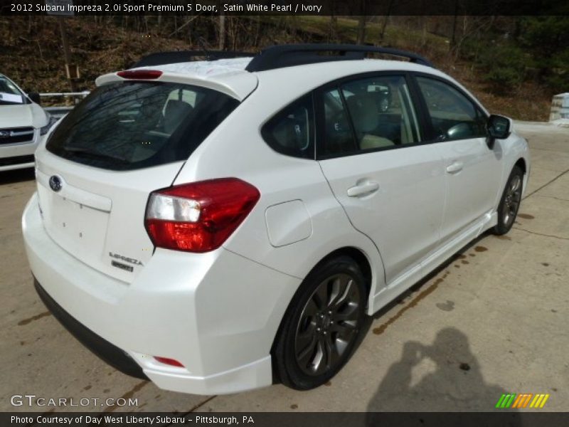 Satin White Pearl / Ivory 2012 Subaru Impreza 2.0i Sport Premium 5 Door