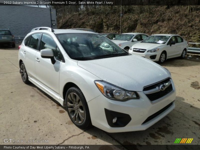 Front 3/4 View of 2012 Impreza 2.0i Sport Premium 5 Door