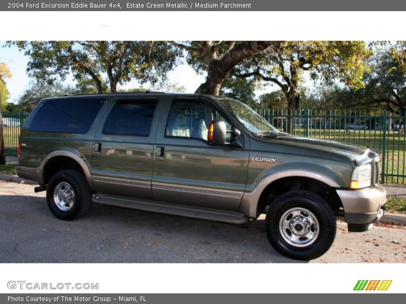 Estate Green Metallic / Medium Parchment 2004 Ford Excursion Eddie Bauer 4x4