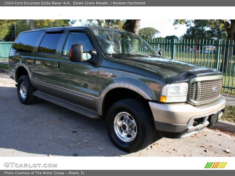 Estate Green Metallic / Medium Parchment 2004 Ford Excursion Eddie Bauer 4x4