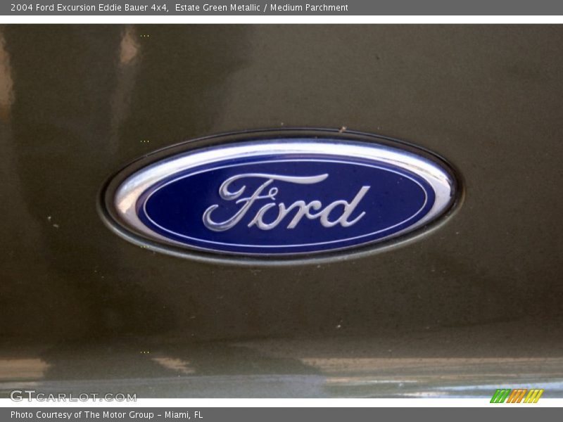 Estate Green Metallic / Medium Parchment 2004 Ford Excursion Eddie Bauer 4x4