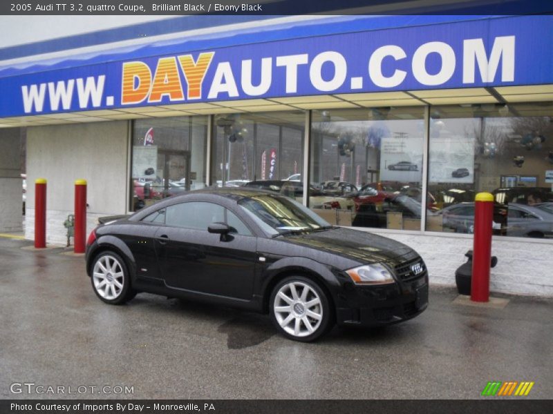 Brilliant Black / Ebony Black 2005 Audi TT 3.2 quattro Coupe