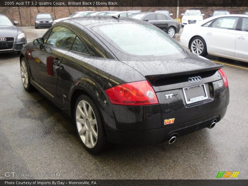 Brilliant Black / Ebony Black 2005 Audi TT 3.2 quattro Coupe