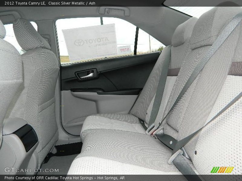 Classic Silver Metallic / Ash 2012 Toyota Camry LE