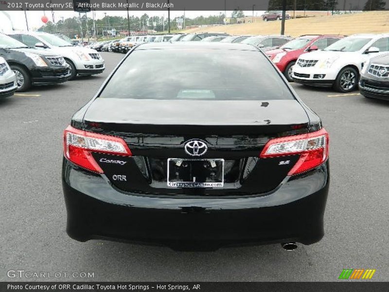 Attitude Black Metallic / Black/Ash 2012 Toyota Camry SE