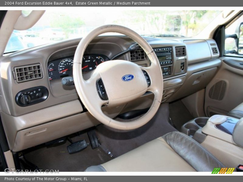 Estate Green Metallic / Medium Parchment 2004 Ford Excursion Eddie Bauer 4x4