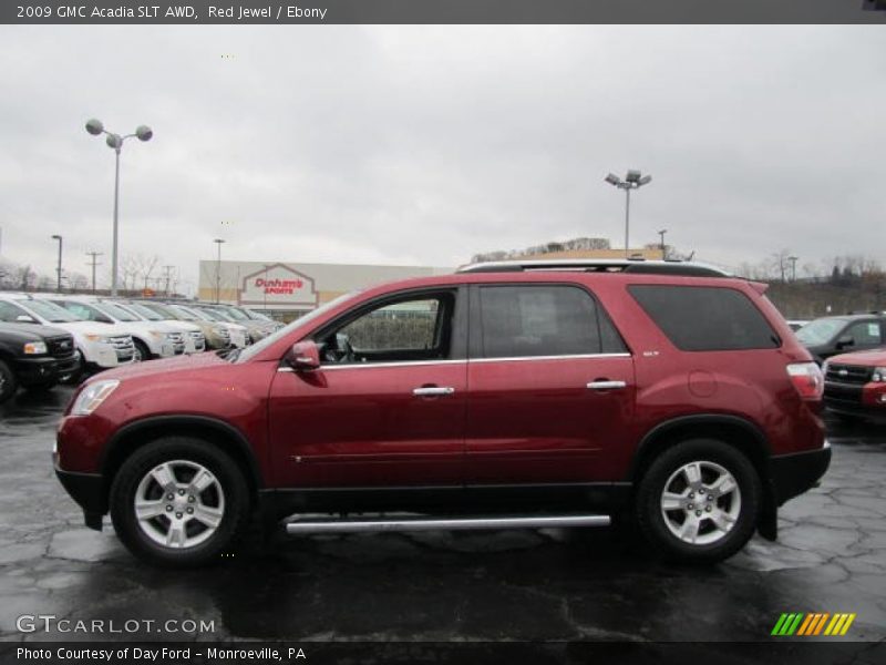 Red Jewel / Ebony 2009 GMC Acadia SLT AWD