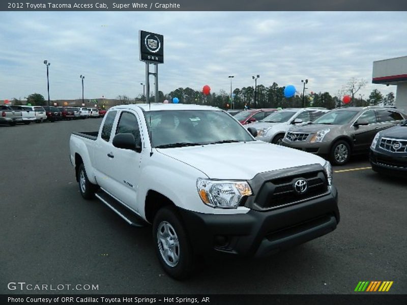 Super White / Graphite 2012 Toyota Tacoma Access Cab