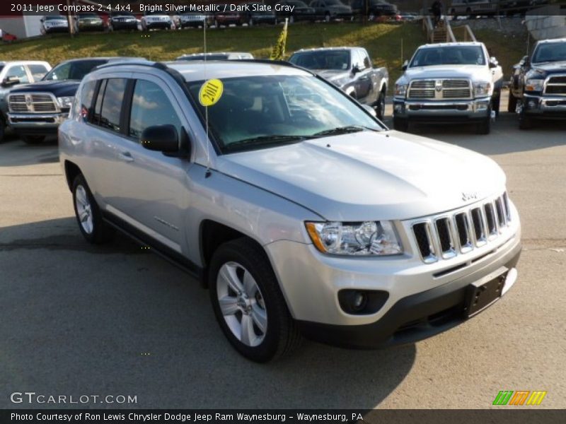 Bright Silver Metallic / Dark Slate Gray 2011 Jeep Compass 2.4 4x4