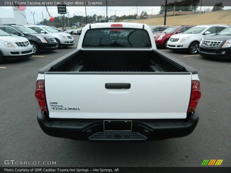 Super White / Graphite 2012 Toyota Tacoma Access Cab