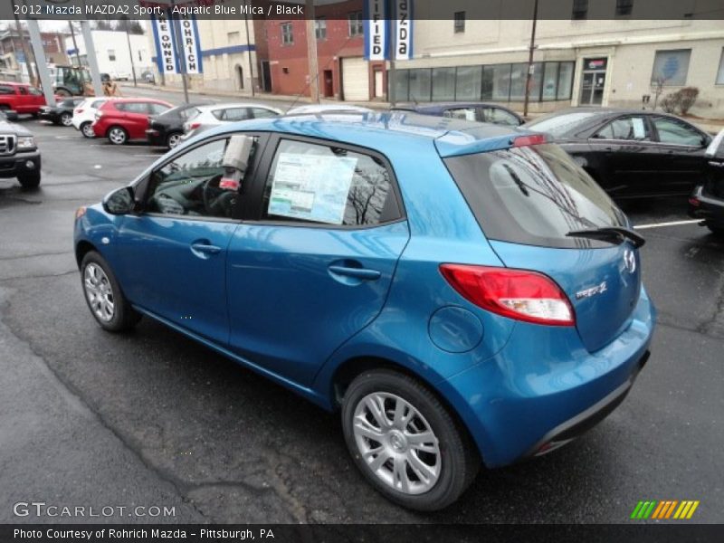 Aquatic Blue Mica / Black 2012 Mazda MAZDA2 Sport