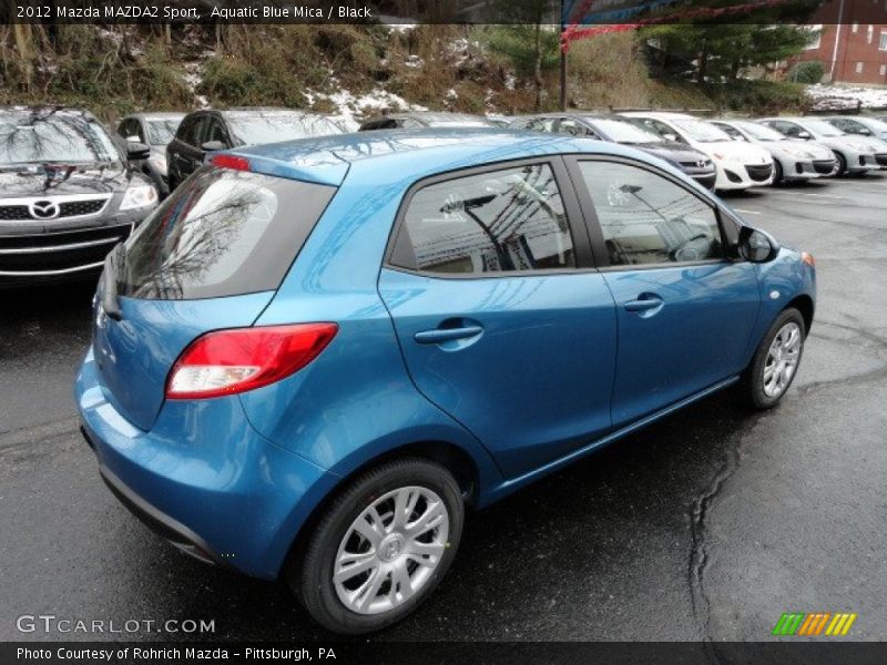Aquatic Blue Mica / Black 2012 Mazda MAZDA2 Sport