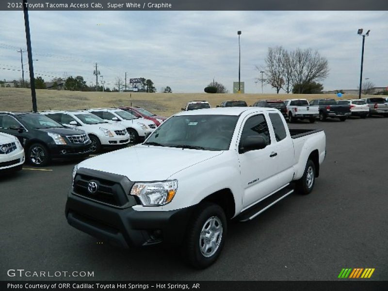 Super White / Graphite 2012 Toyota Tacoma Access Cab