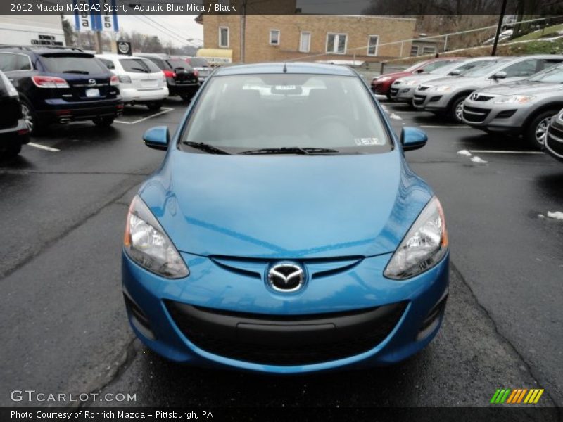 Aquatic Blue Mica / Black 2012 Mazda MAZDA2 Sport