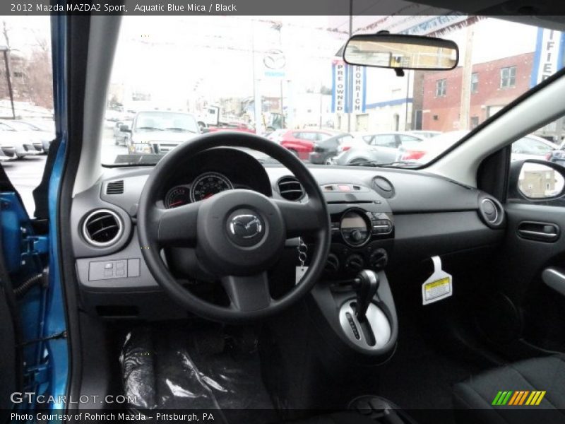 Aquatic Blue Mica / Black 2012 Mazda MAZDA2 Sport