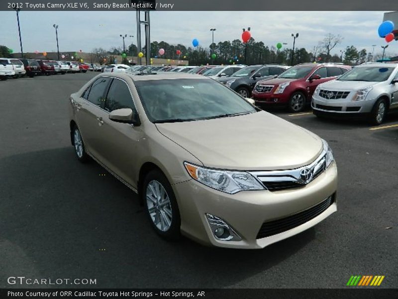 Sandy Beach Metallic / Ivory 2012 Toyota Camry XLE V6