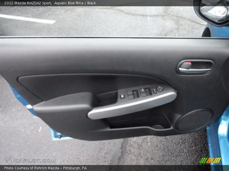 Aquatic Blue Mica / Black 2012 Mazda MAZDA2 Sport