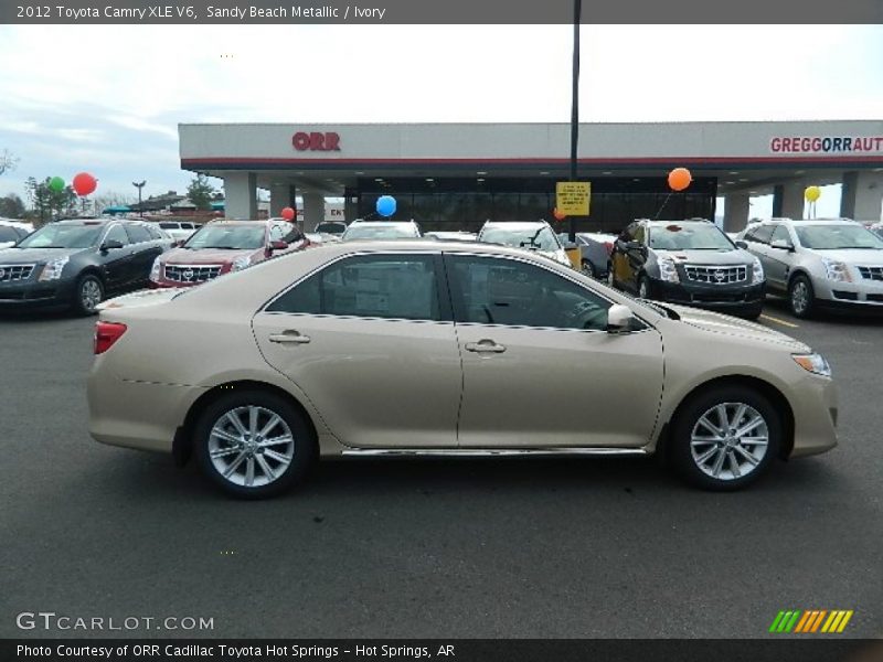Sandy Beach Metallic / Ivory 2012 Toyota Camry XLE V6
