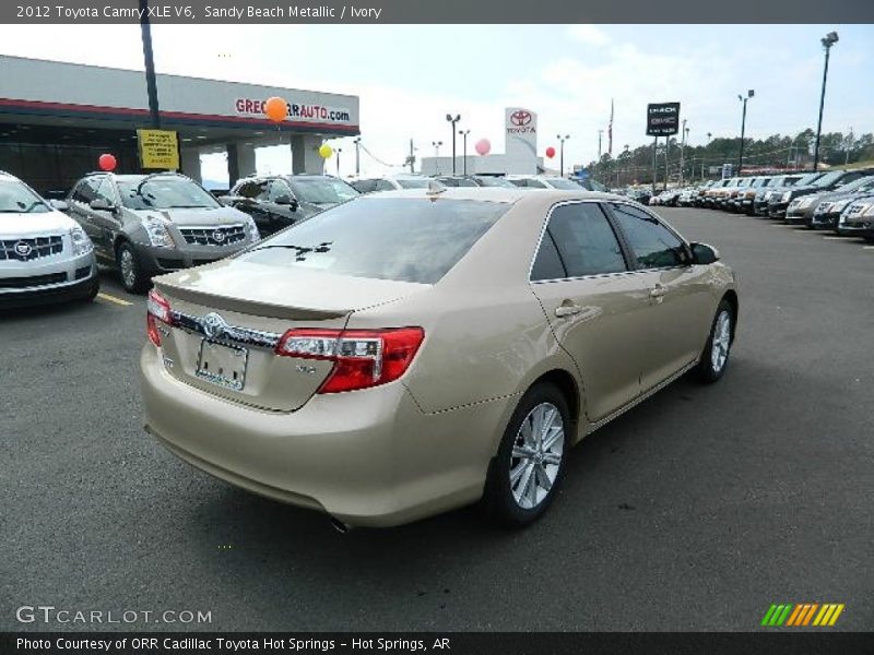 Sandy Beach Metallic / Ivory 2012 Toyota Camry XLE V6