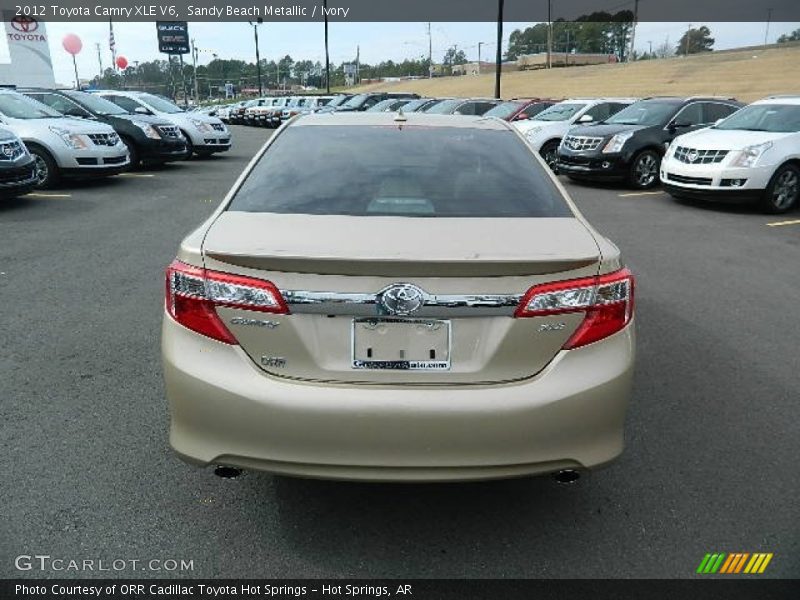 Sandy Beach Metallic / Ivory 2012 Toyota Camry XLE V6