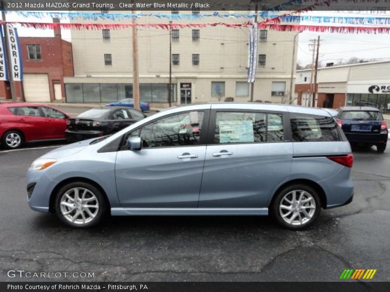 Clear Water Blue Metallic / Black 2012 Mazda MAZDA5 Grand Touring