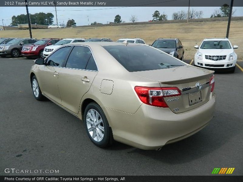 Sandy Beach Metallic / Ivory 2012 Toyota Camry XLE V6