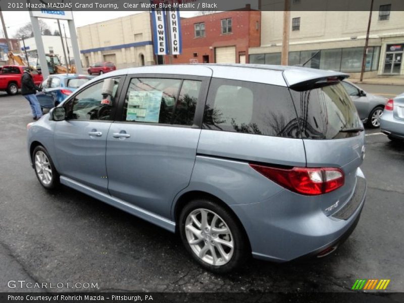 Clear Water Blue Metallic / Black 2012 Mazda MAZDA5 Grand Touring