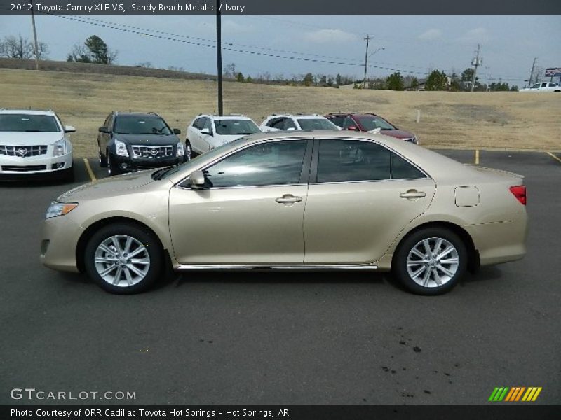 Sandy Beach Metallic / Ivory 2012 Toyota Camry XLE V6