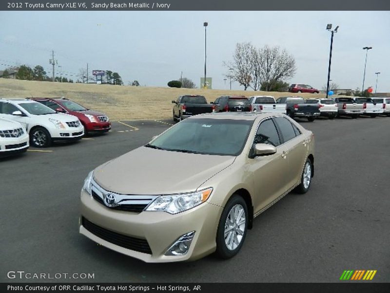 Sandy Beach Metallic / Ivory 2012 Toyota Camry XLE V6