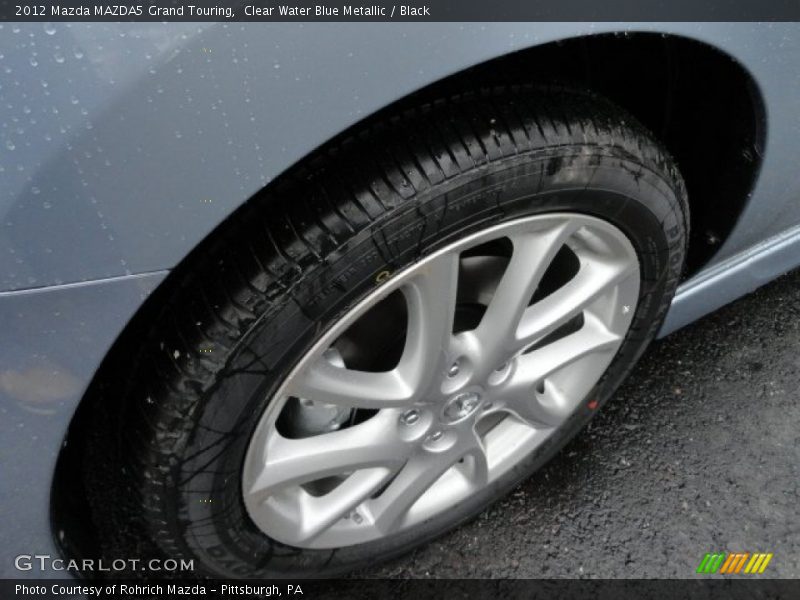 Clear Water Blue Metallic / Black 2012 Mazda MAZDA5 Grand Touring