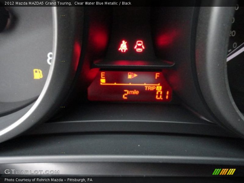 Clear Water Blue Metallic / Black 2012 Mazda MAZDA5 Grand Touring