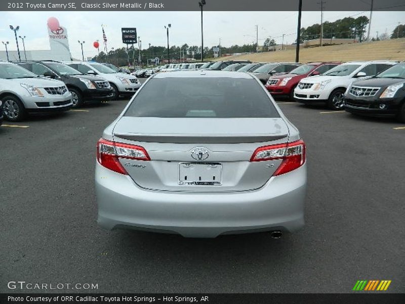 Classic Silver Metallic / Black 2012 Toyota Camry SE